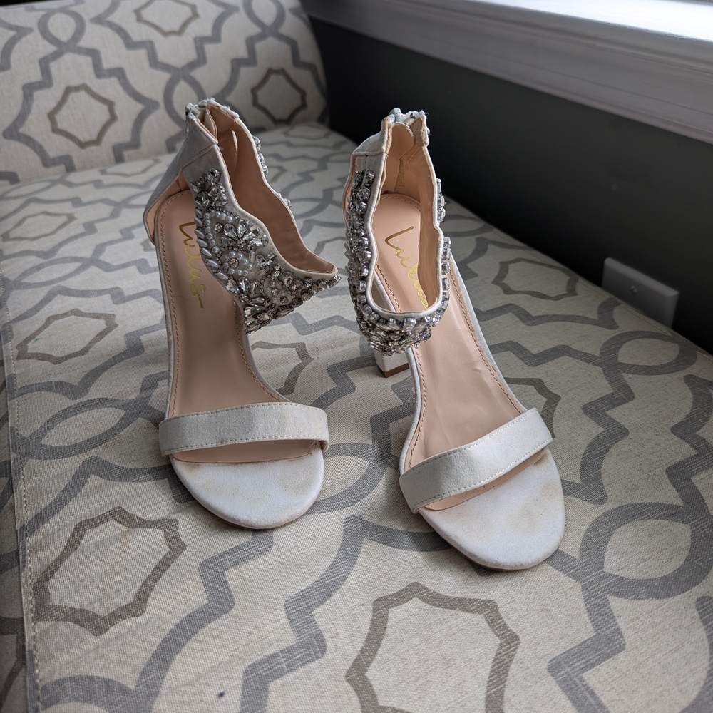 Elegant Silver Women's Heels